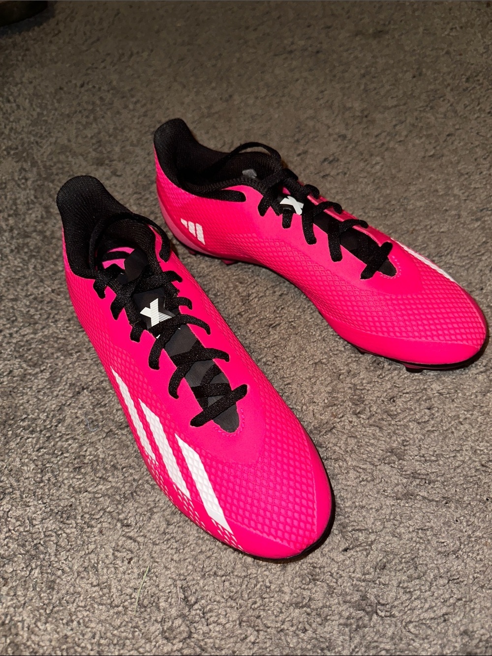 Adidas X Speedportal Neon Pink and Black Soccer Cleats